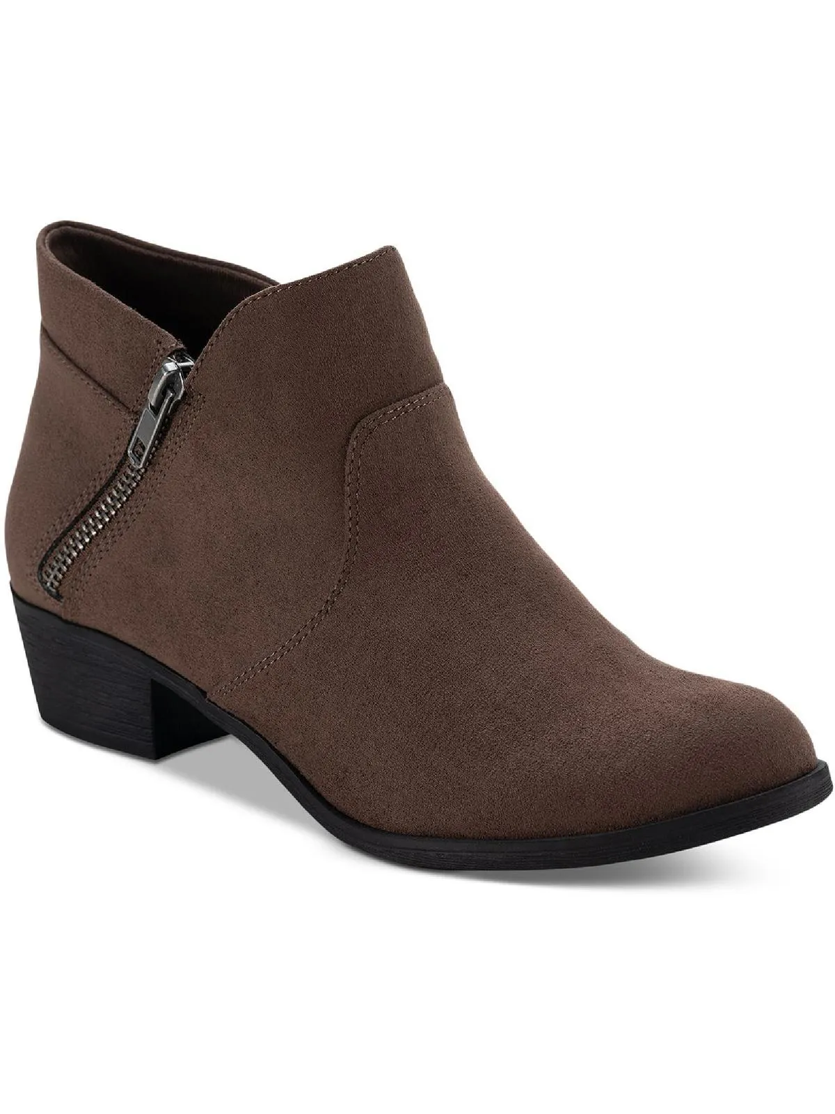 Abby Womens Faux Leather Ankle Ankle Boots