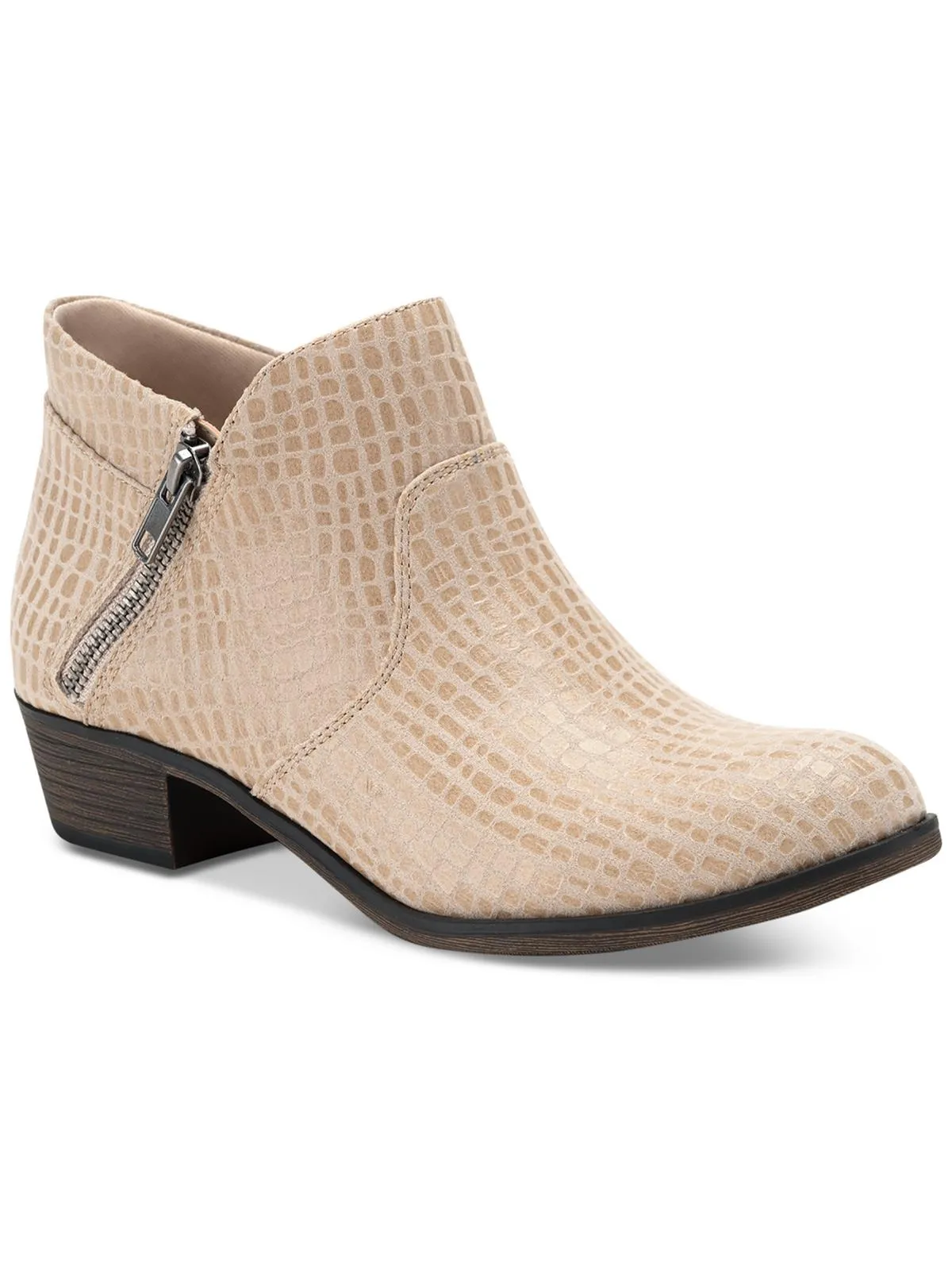 Abby Womens Faux Leather Ankle Ankle Boots