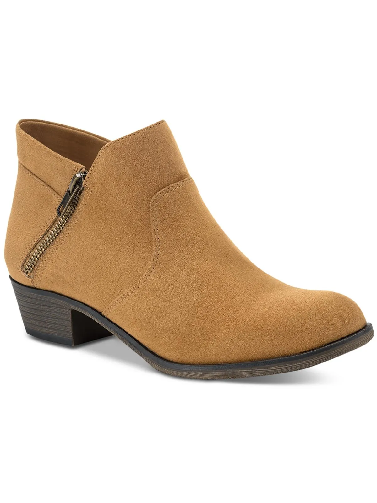 Abby Womens Faux Leather Ankle Ankle Boots