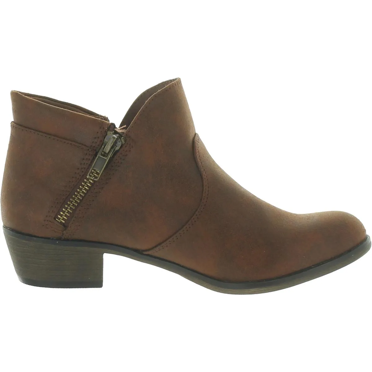 Abby Womens Faux Leather Ankle Ankle Boots