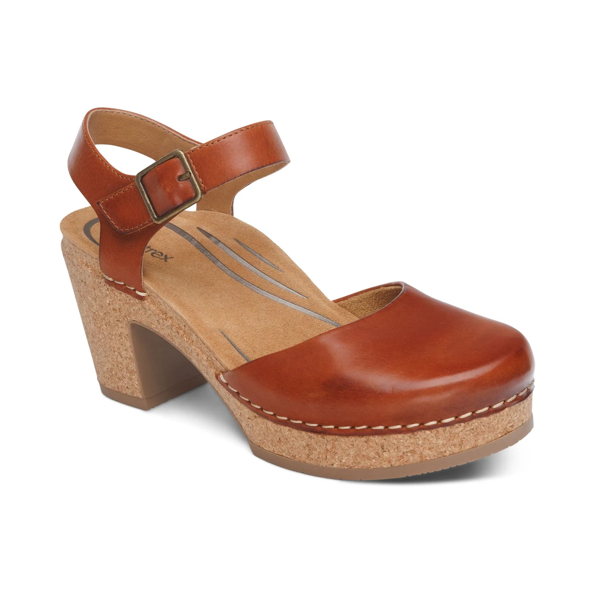 AETREX FINLEY CLOSED TOE HEEL