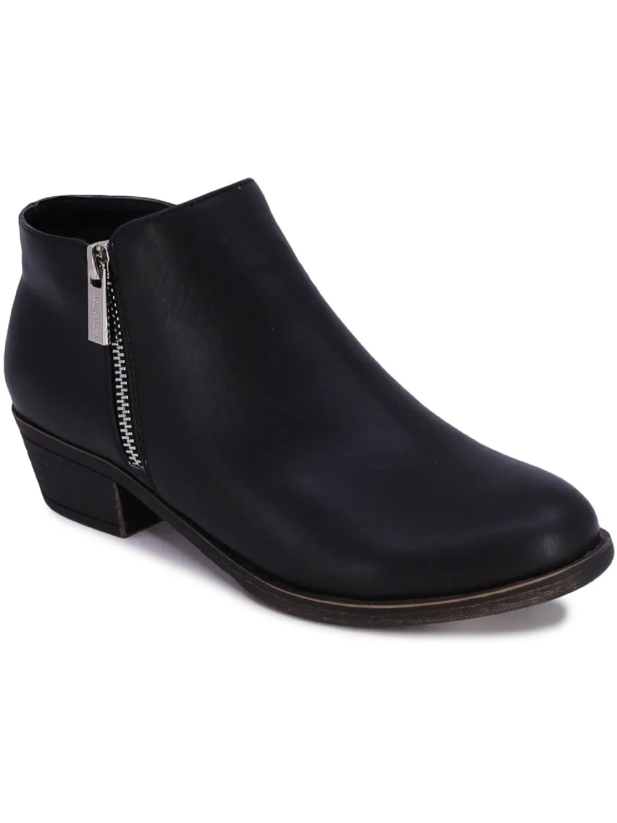 Alara Womens Faux Leather Ankle Shooties