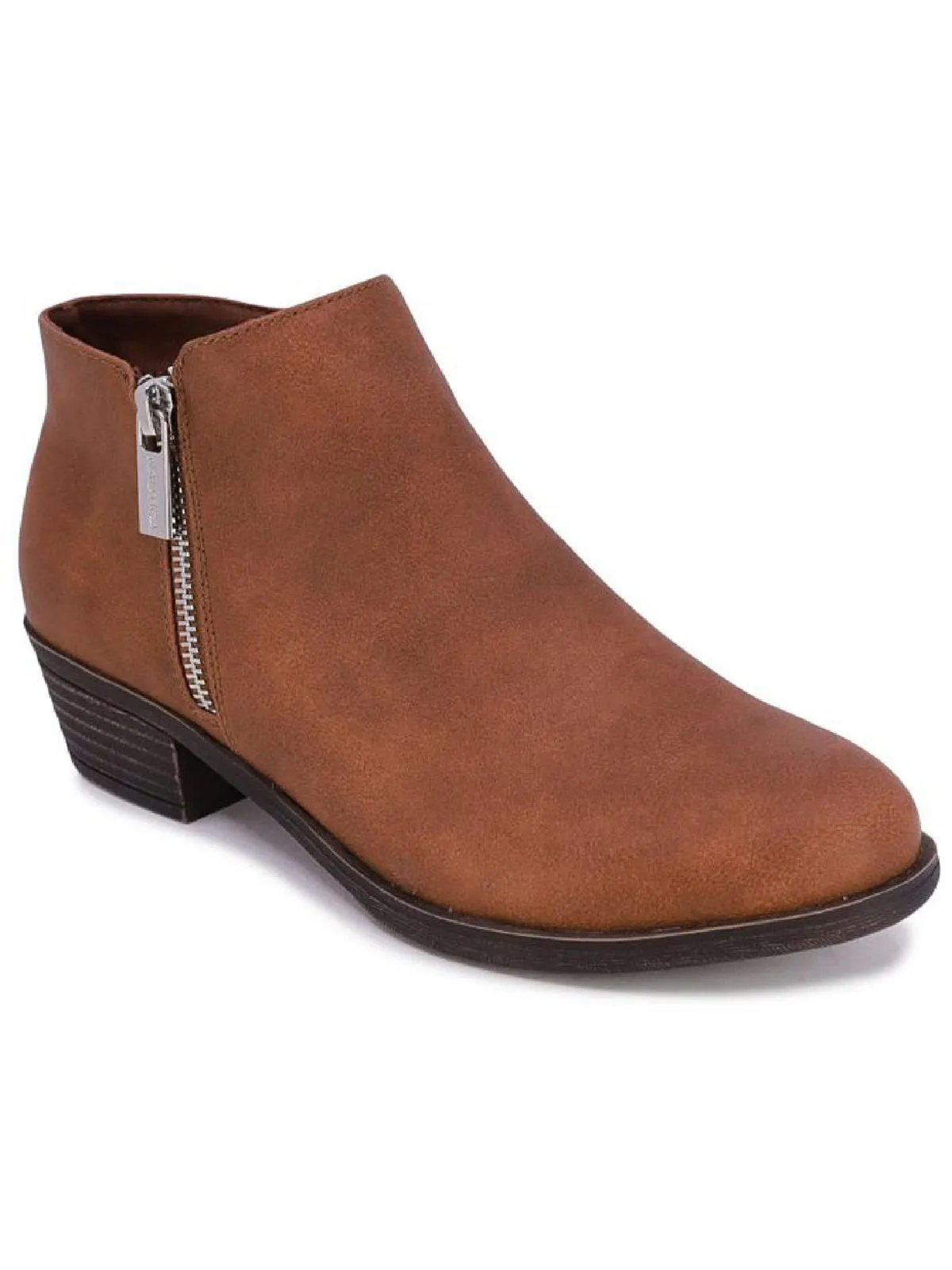 Alara Womens Faux Leather Ankle Shooties