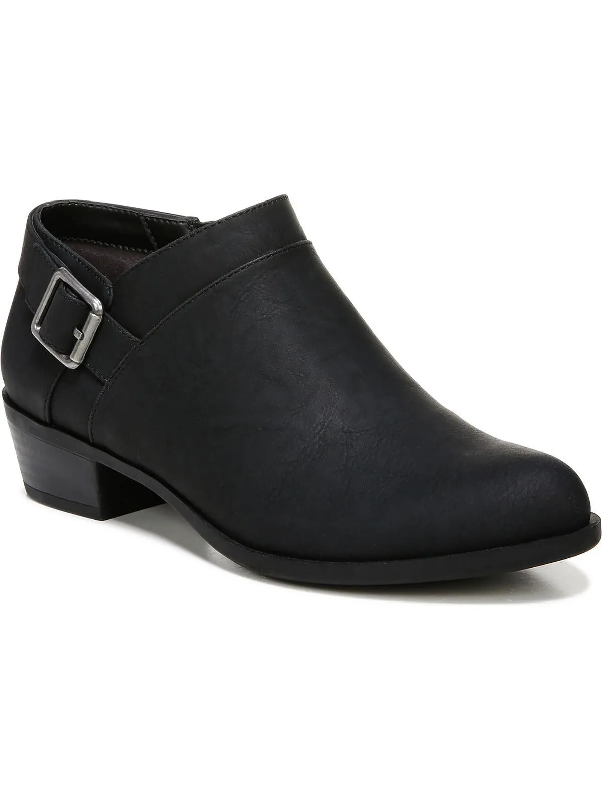 Aleander Womens Faux Leather Ankle Booties