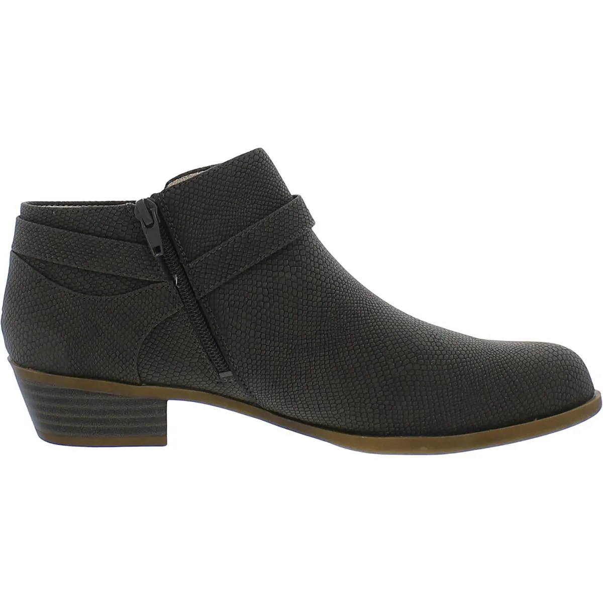 Aleander Womens Faux Leather Ankle Booties