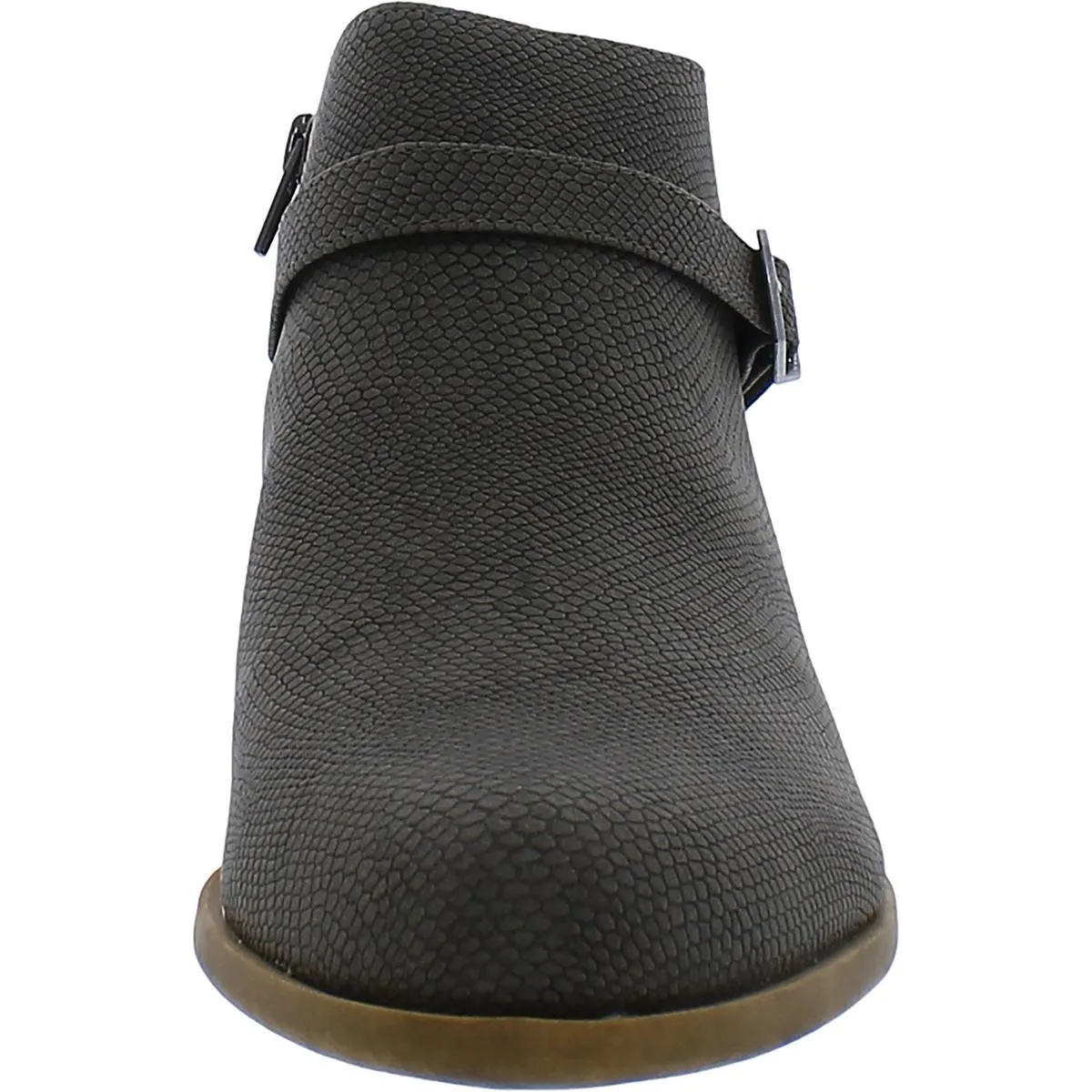 Aleander Womens Faux Leather Ankle Booties