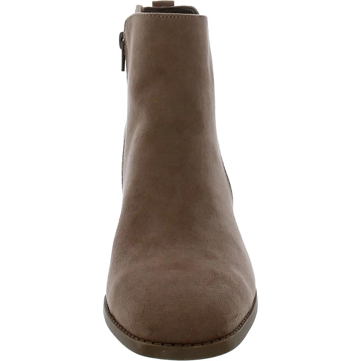 Aloraa Womens Zipper Square toe Ankle Boots