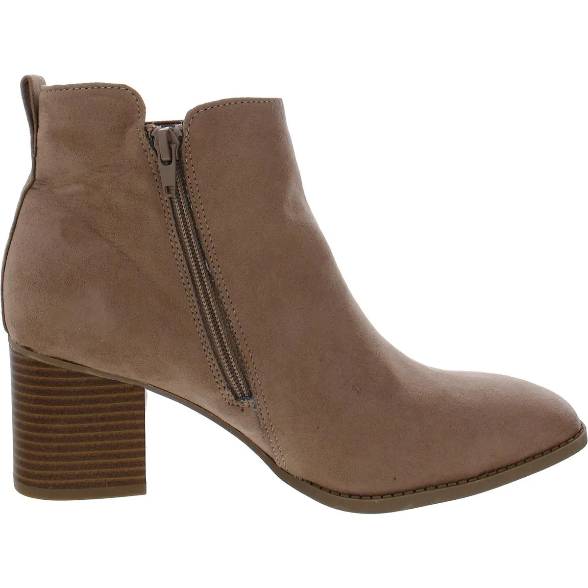 Aloraa Womens Zipper Square toe Ankle Boots