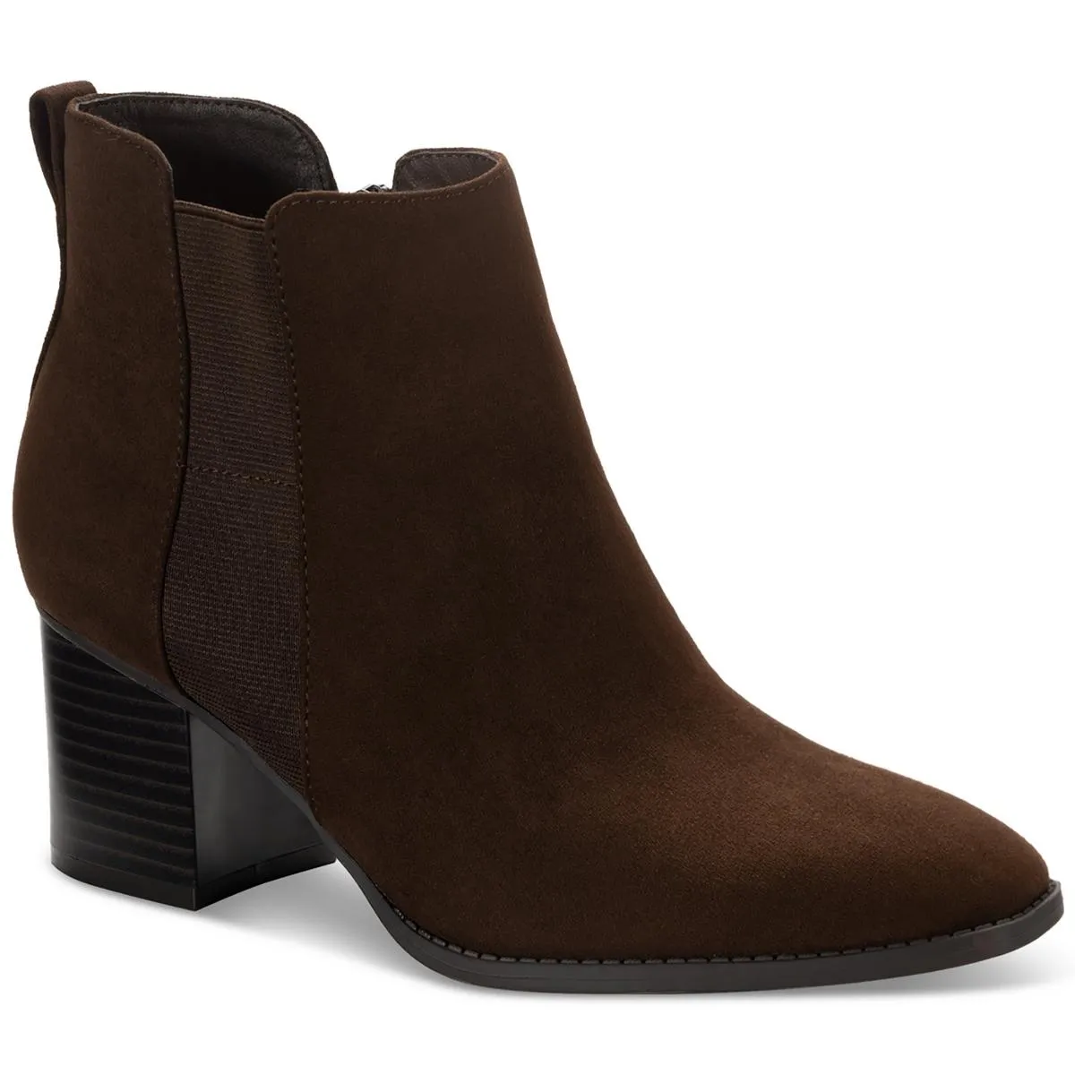 Aloraa Womens Zipper Square toe Ankle Boots