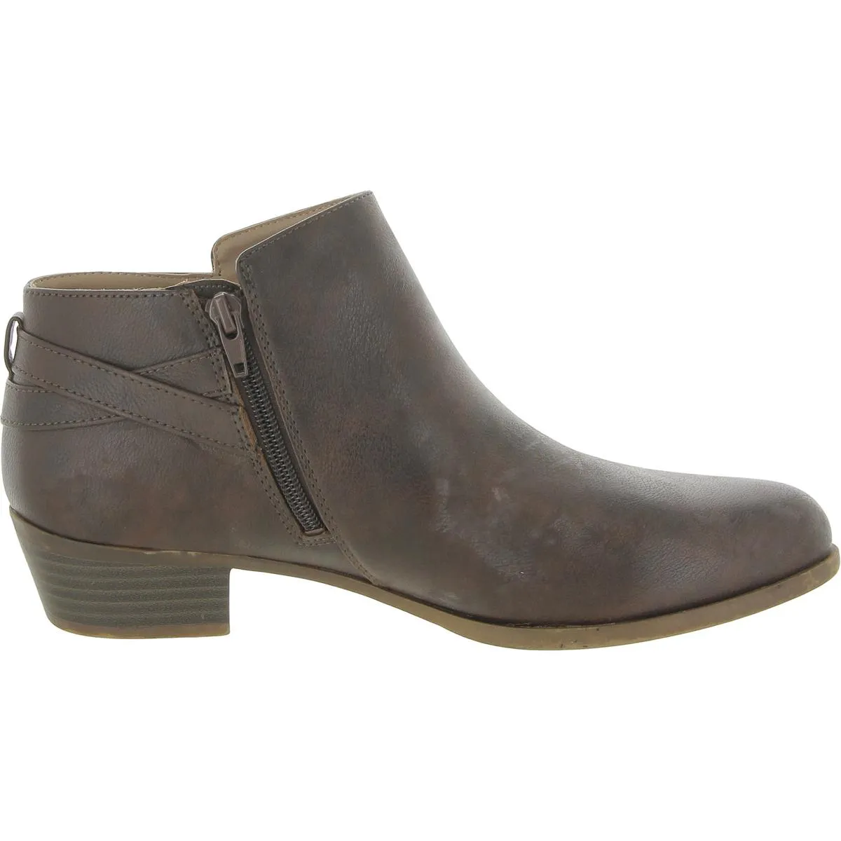 Antonia  Womens Faux Leather Comfort Booties