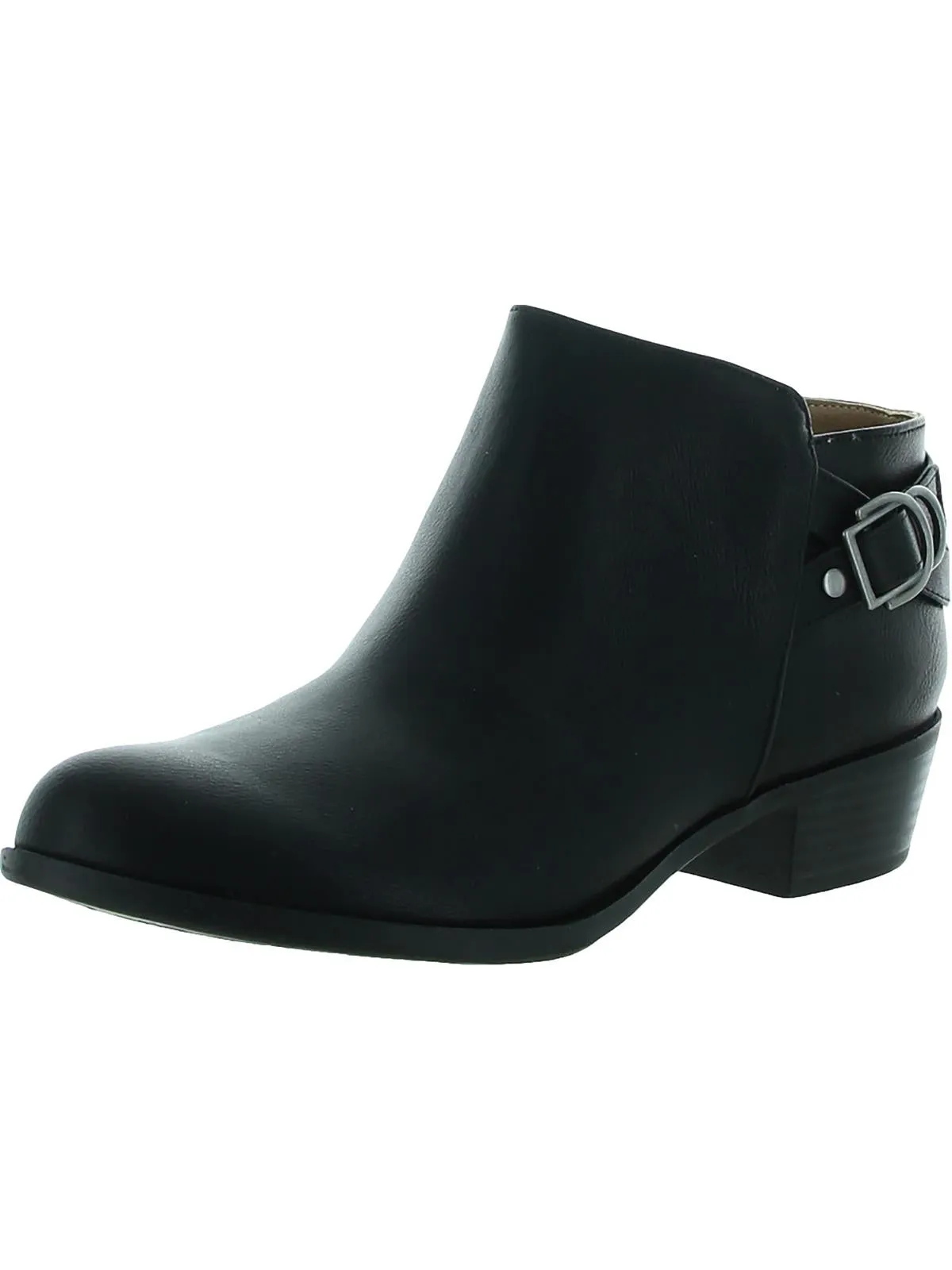 Antonia  Womens Faux Leather Comfort Booties