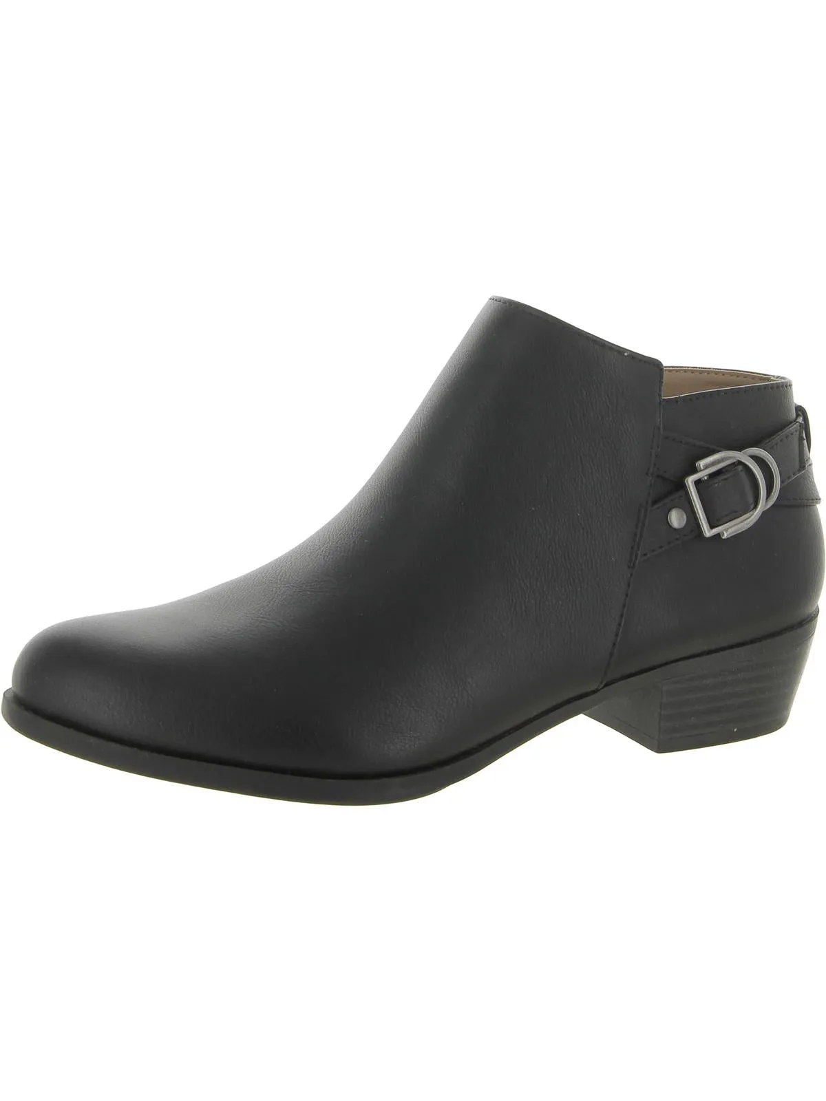 Antonia  Womens Faux Leather Comfort Booties