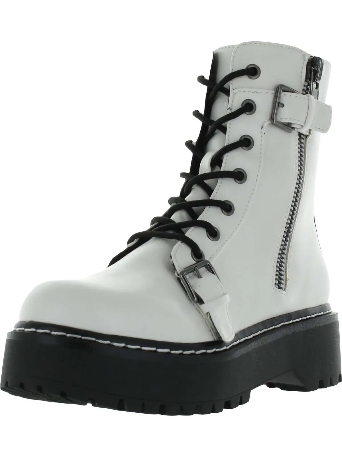 Arriele Womens Double Zipper Ankle Ankle Boots