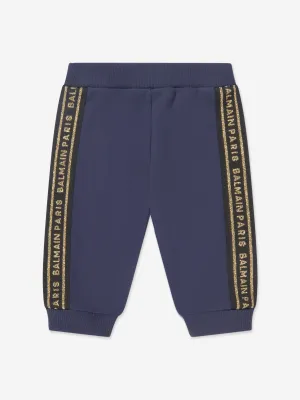 Balmain Baby Logo Joggers in Navy