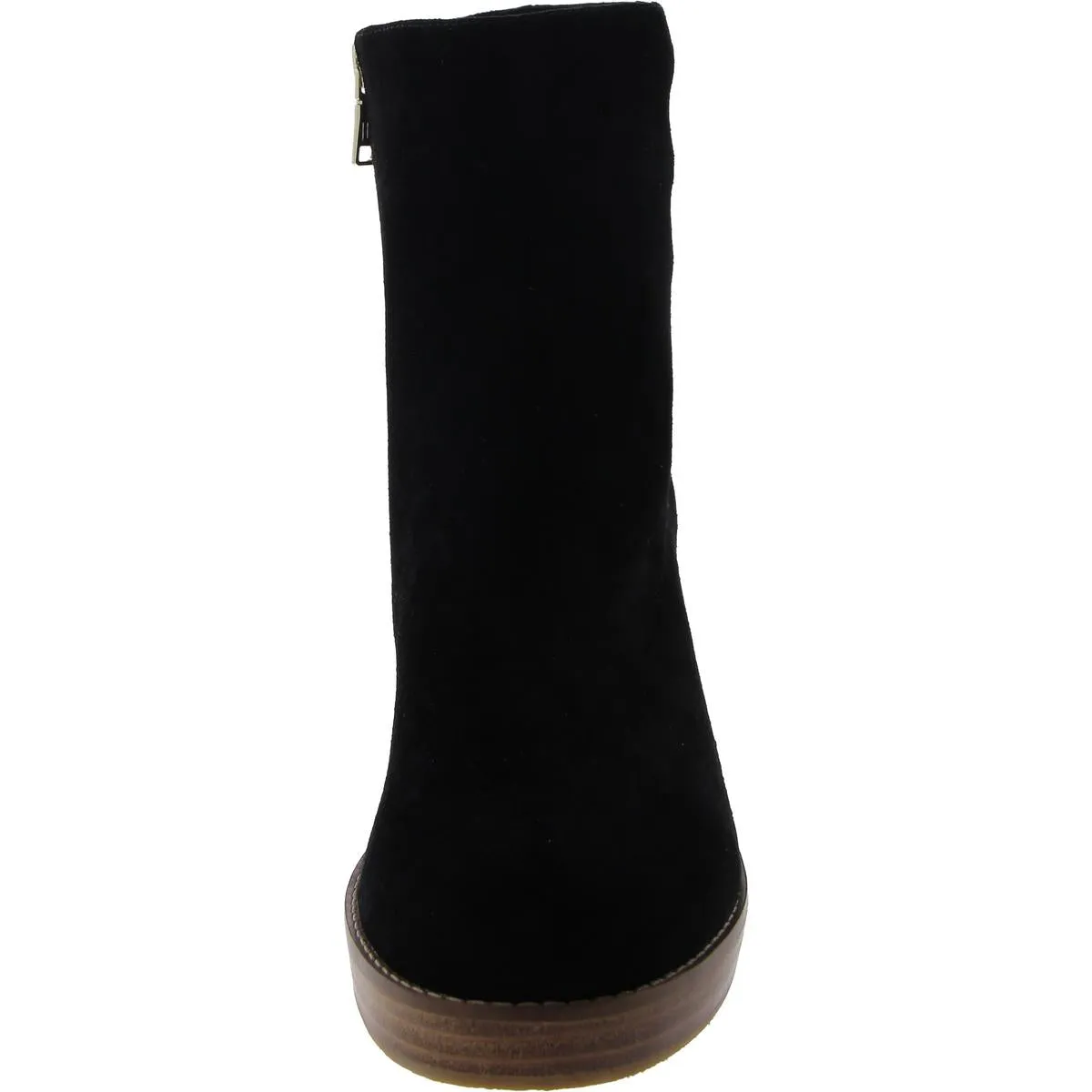 BANBURY Womens Leather Strappy Wedge Boots