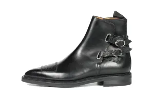 Barbosa - MTO - Black Calf / Black Grain - MGF Last - Double Country Rubber Sole - Storm Welt