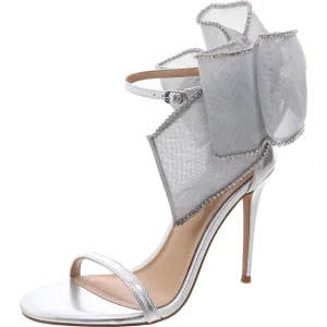 Benni Womens Bow Leather Ankle Strap