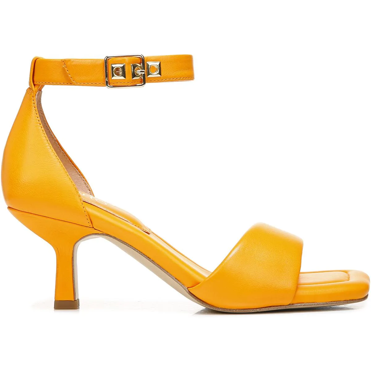 Bery Womens Leather Ankle Strap Heels