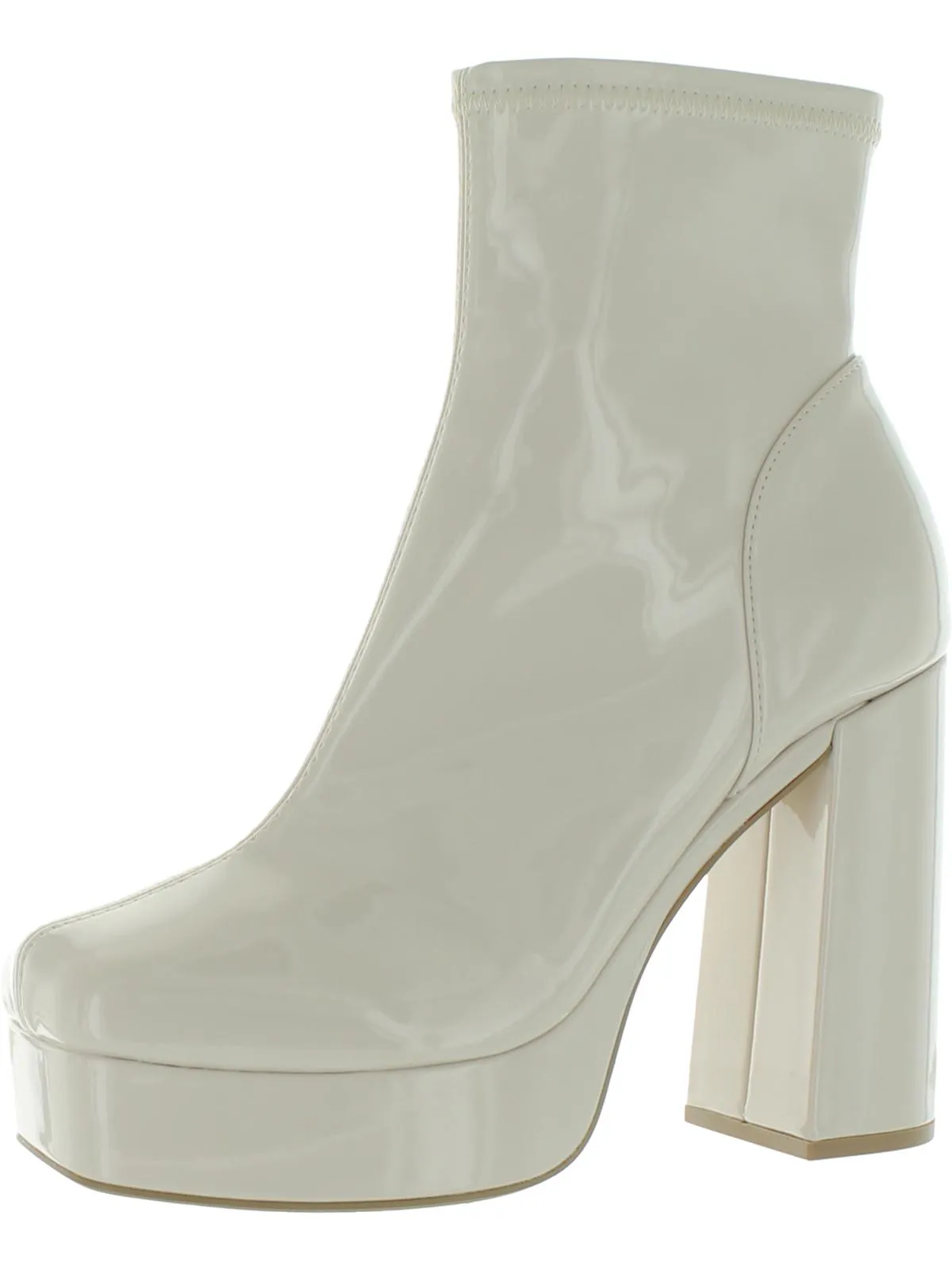 Bianca Womens Metallic Print Ankle Boots
