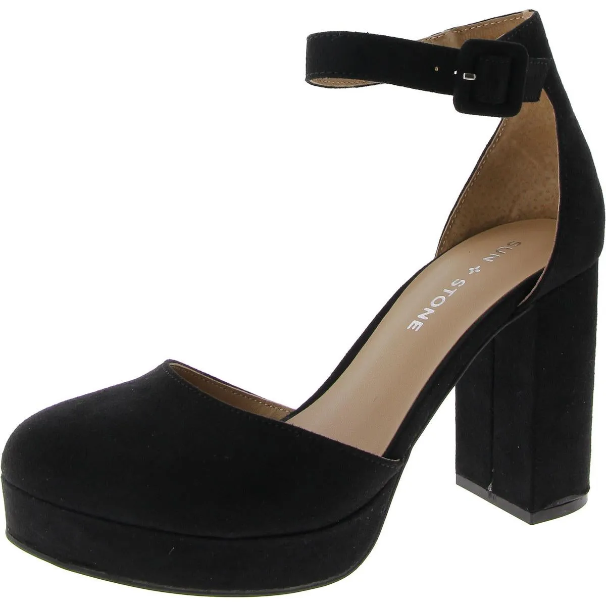 Birdey Womens Comfort Insole Round Toe Platform Heels