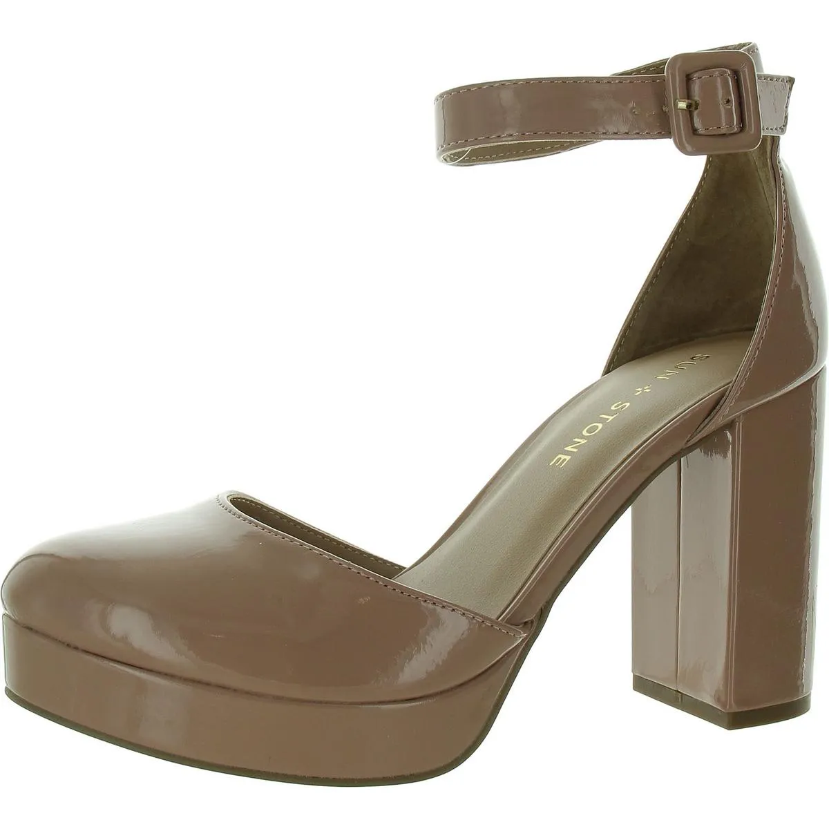 Birdey Womens Comfort Insole Round Toe Platform Heels
