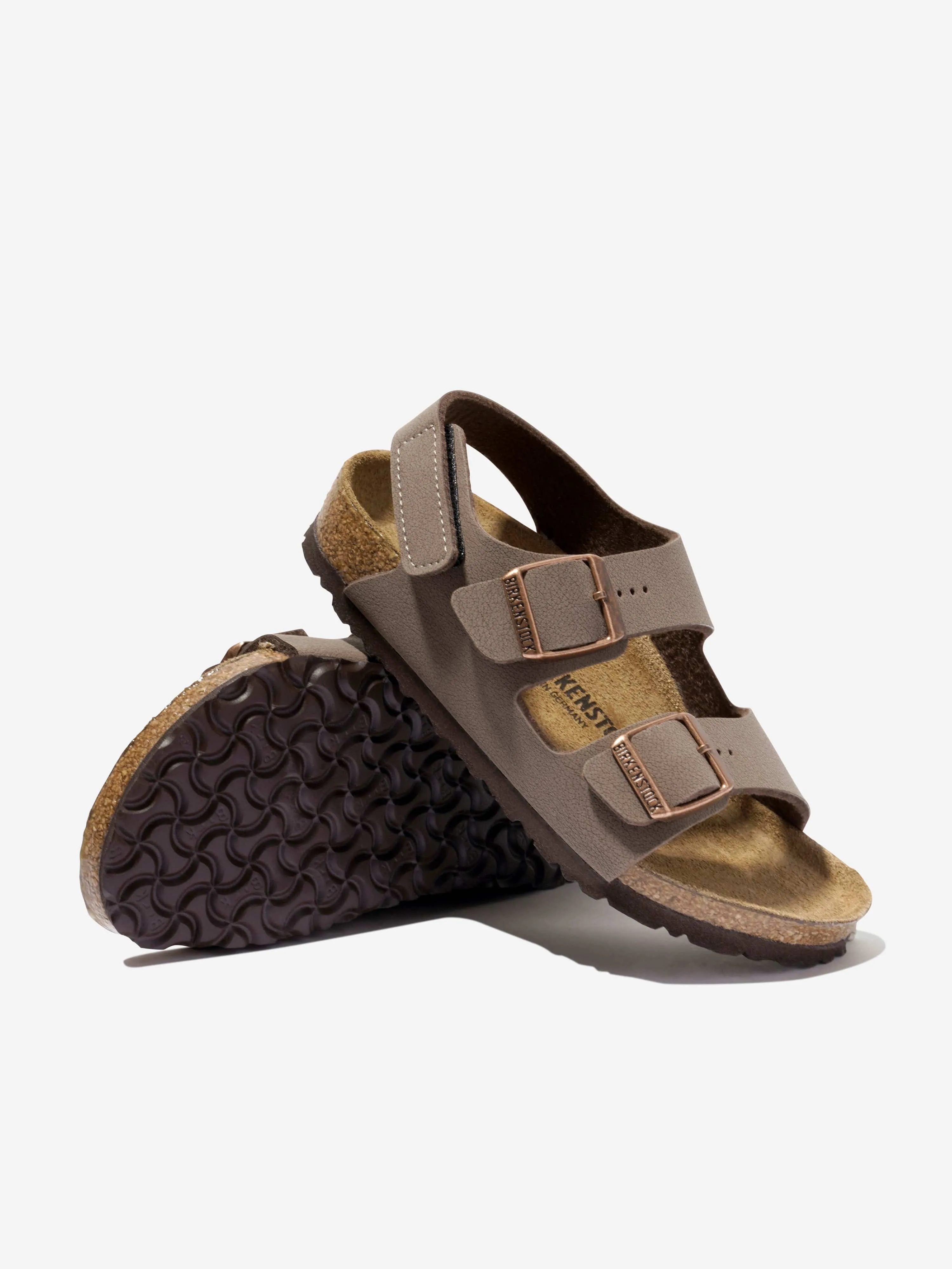 BIRKENSTOCK Kids Milano Classic Sandals in Brown