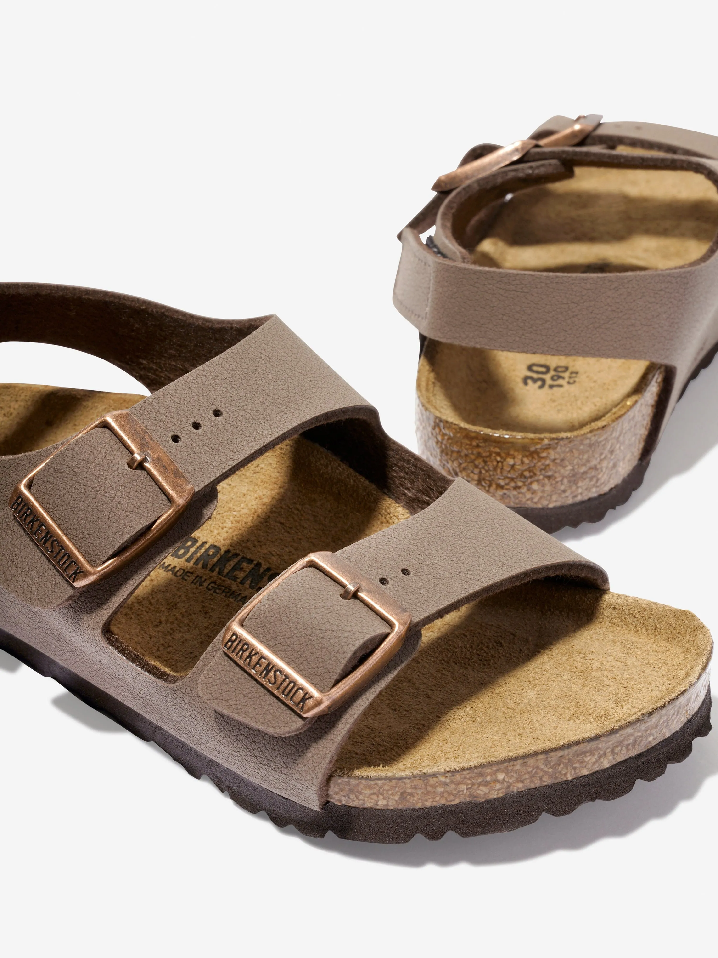 BIRKENSTOCK Kids Milano Classic Sandals in Brown