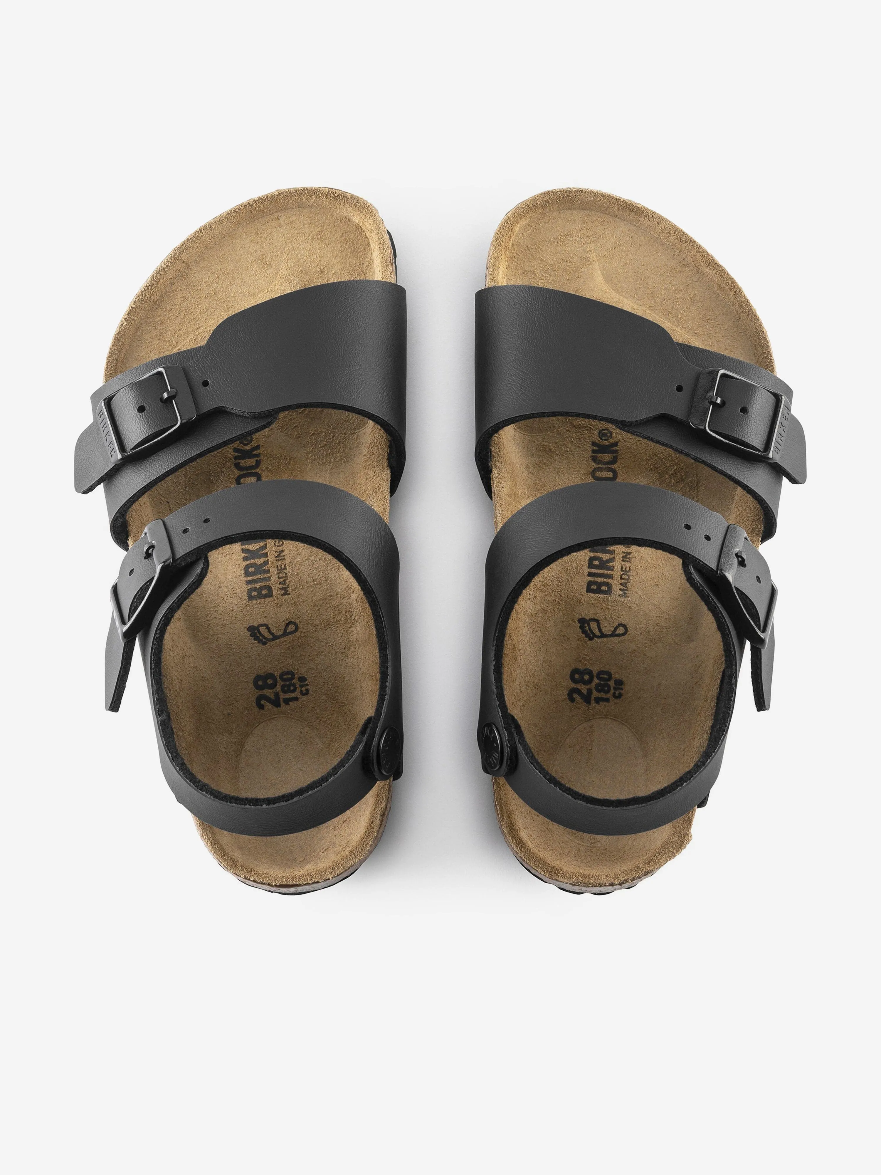 BIRKENSTOCK Kids New York Classic Sandals in Black