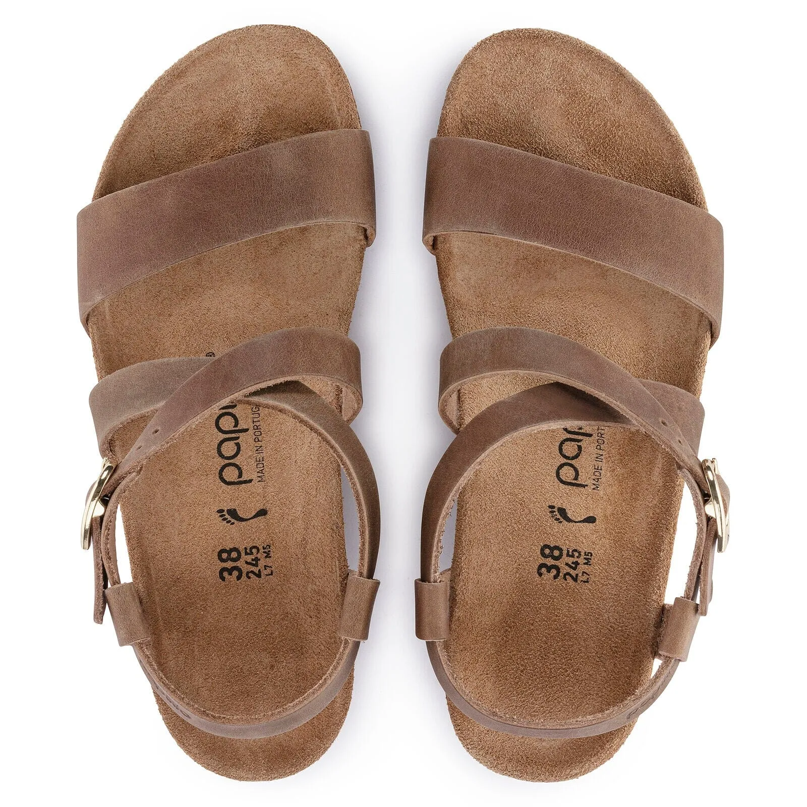BIRKENSTOCK SIBYL RING-BUCKLE OILED LEATHER