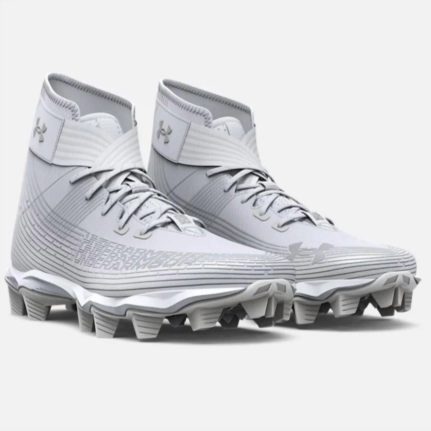 Boys' Highlight Franchise Jr. Football Cleats In White/metallic Silver