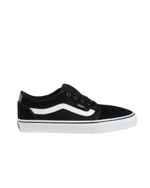 Chukka Low Sidestripe Shoes in Black & White