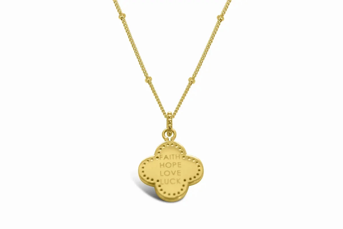 Classy Clover - Gold Necklace