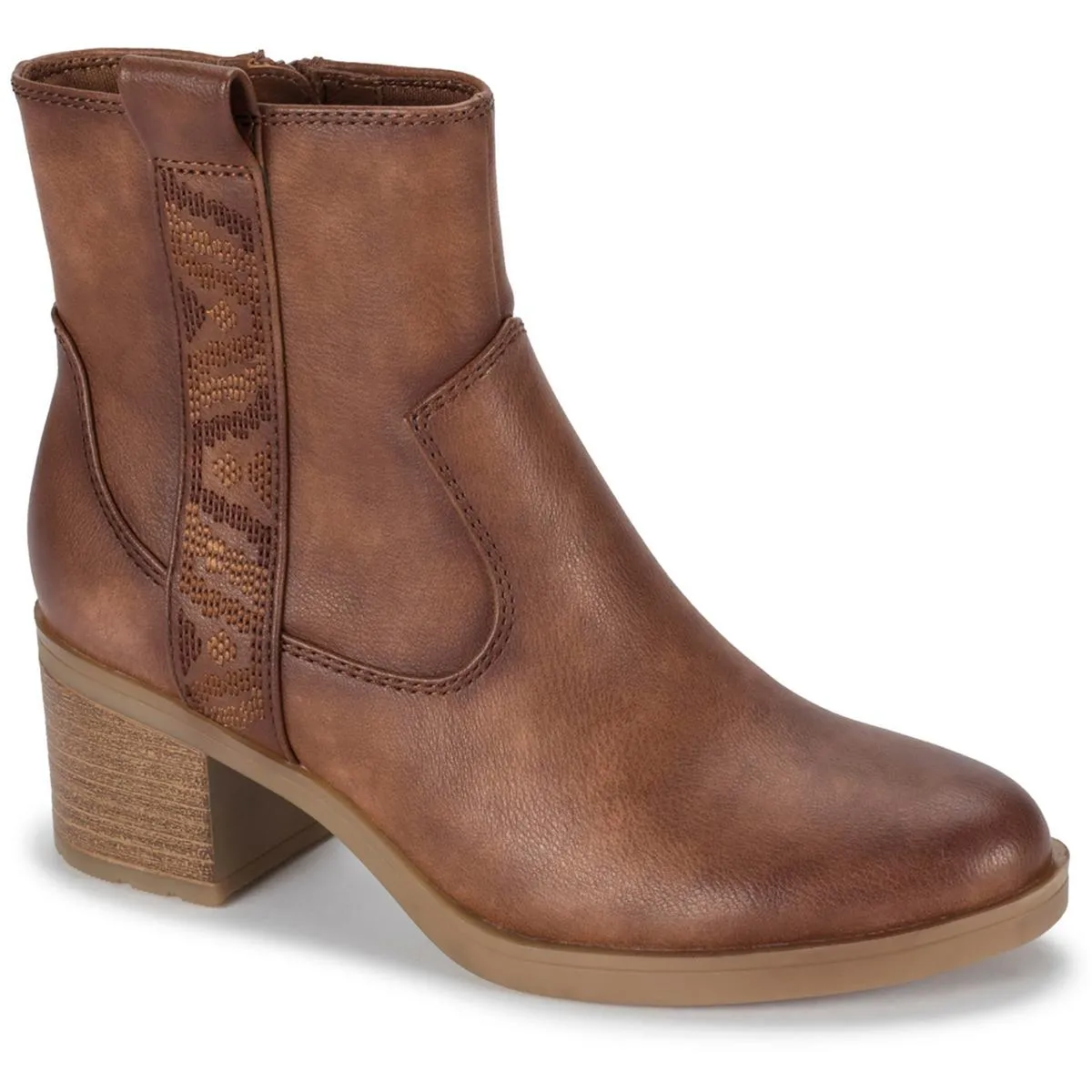 Covina Womens Zipper Ankle Boots