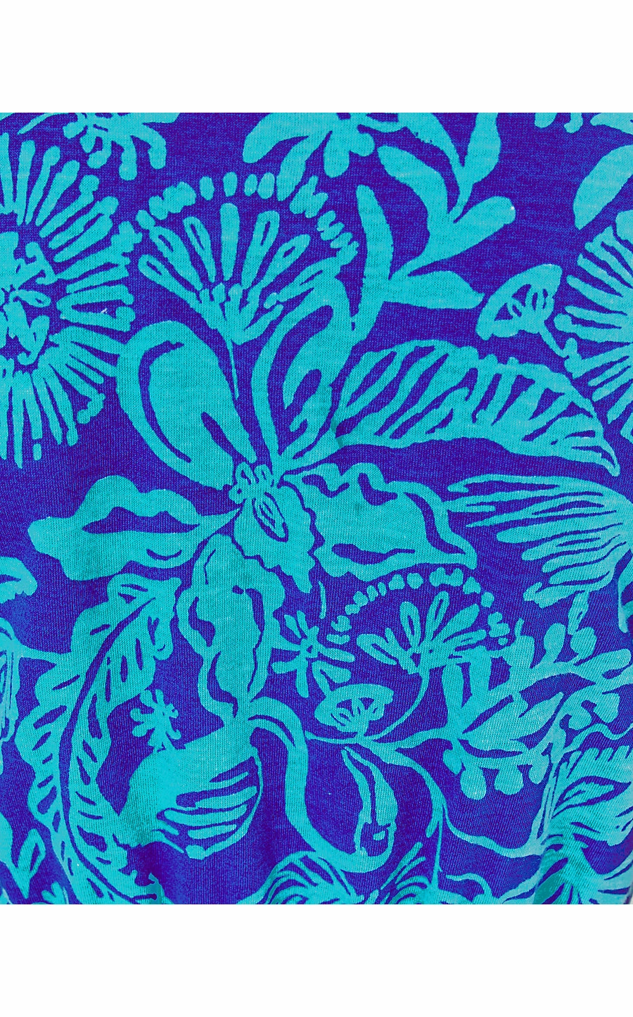 DEAN MIDI DRESS - MARTINIQUE BLUE - JUNGLE OASIS