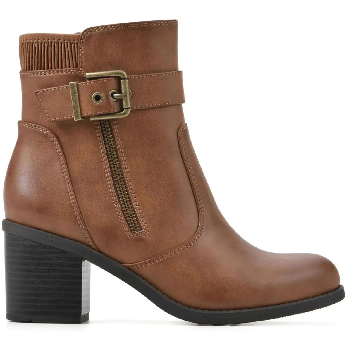 Dessert Womens Faux Leather Ankle Boots