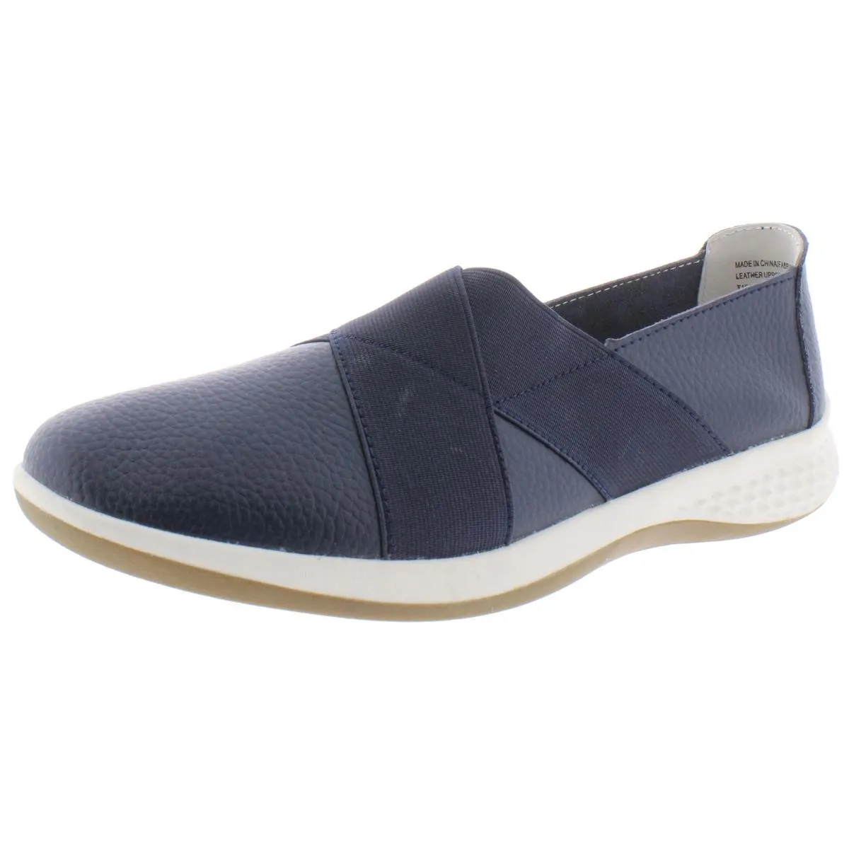 Dolly Womens Laceless Leather Walking Shoes