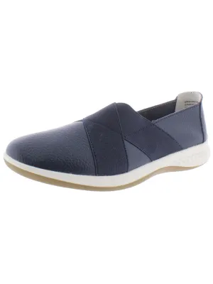 Dolly Womens Laceless Leather Walking Shoes