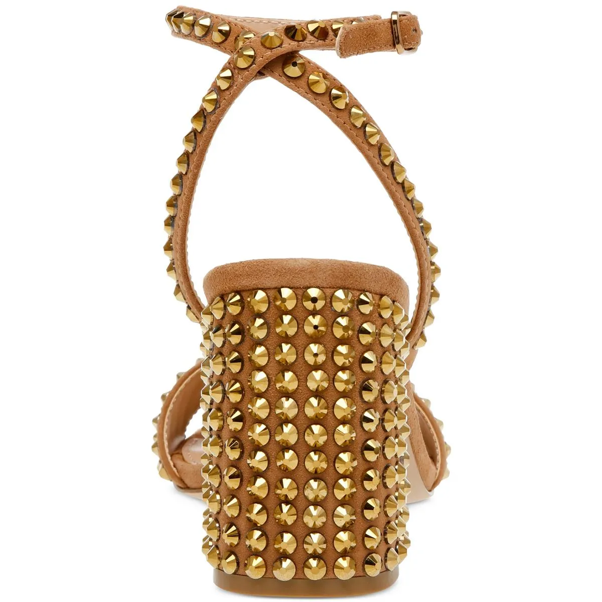 Domini Womens Leather Studded Ankle Strap