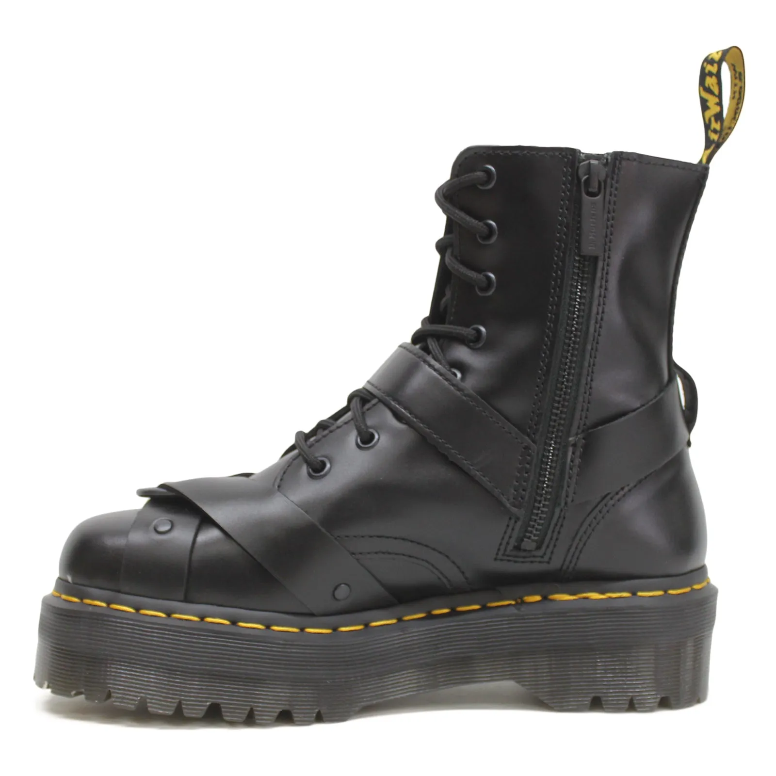 Dr. Martens Jadon Harness Paris Leather Unisex Ankle Platform Boots