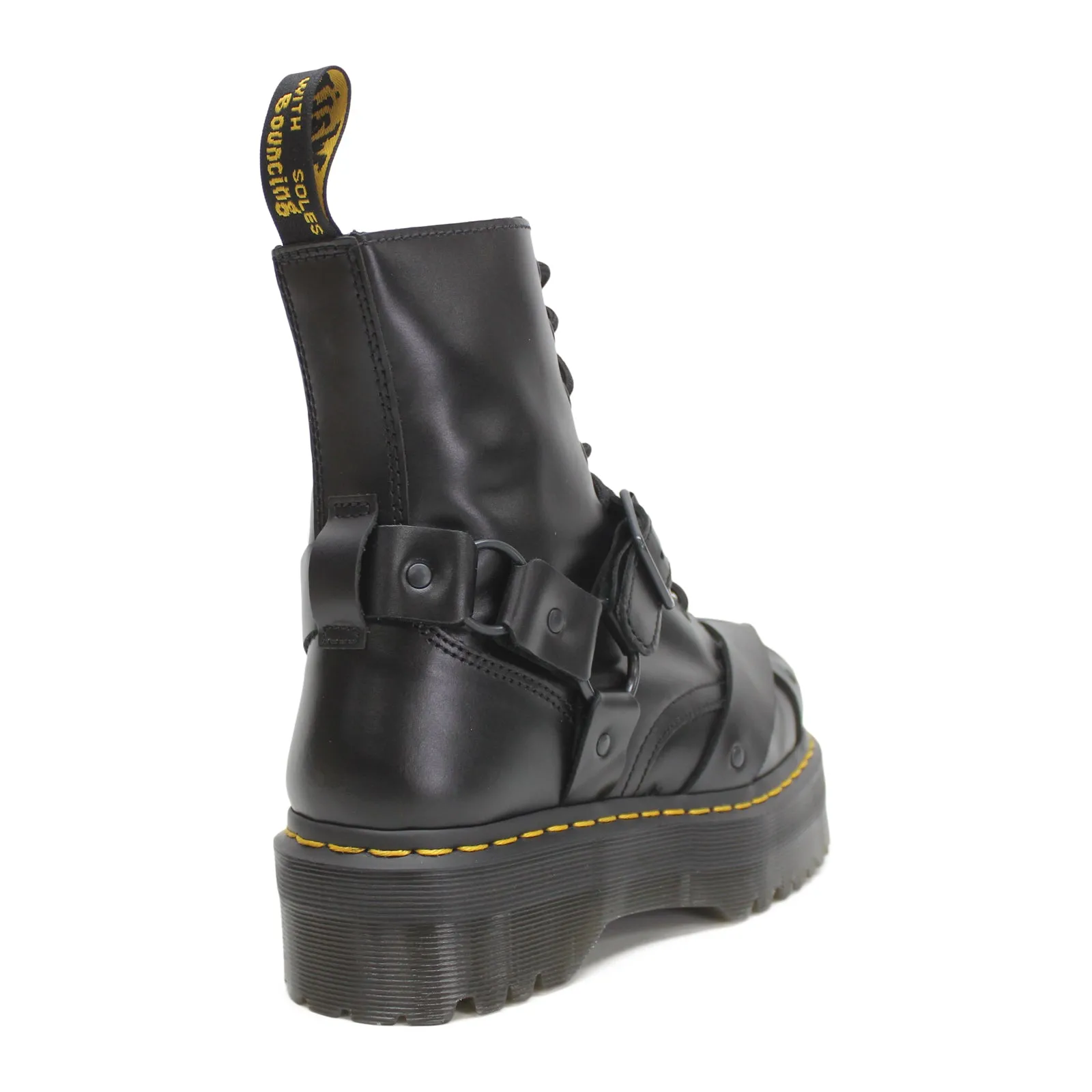 Dr. Martens Jadon Harness Paris Leather Unisex Ankle Platform Boots