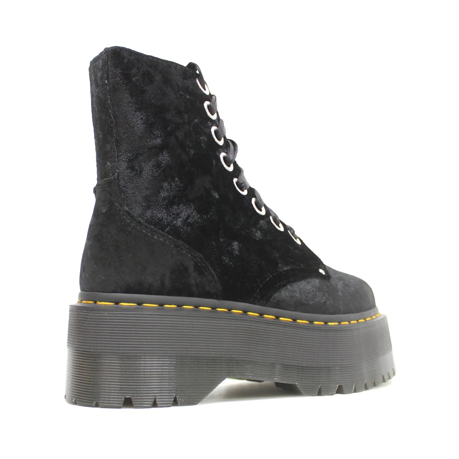 Dr. Martens Vegan Jadon Max Crushed Velvet Women's Ankle Platform Boots