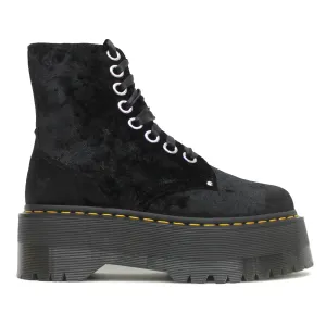 Dr. Martens Vegan Jadon Max Crushed Velvet Women's Ankle Platform Boots