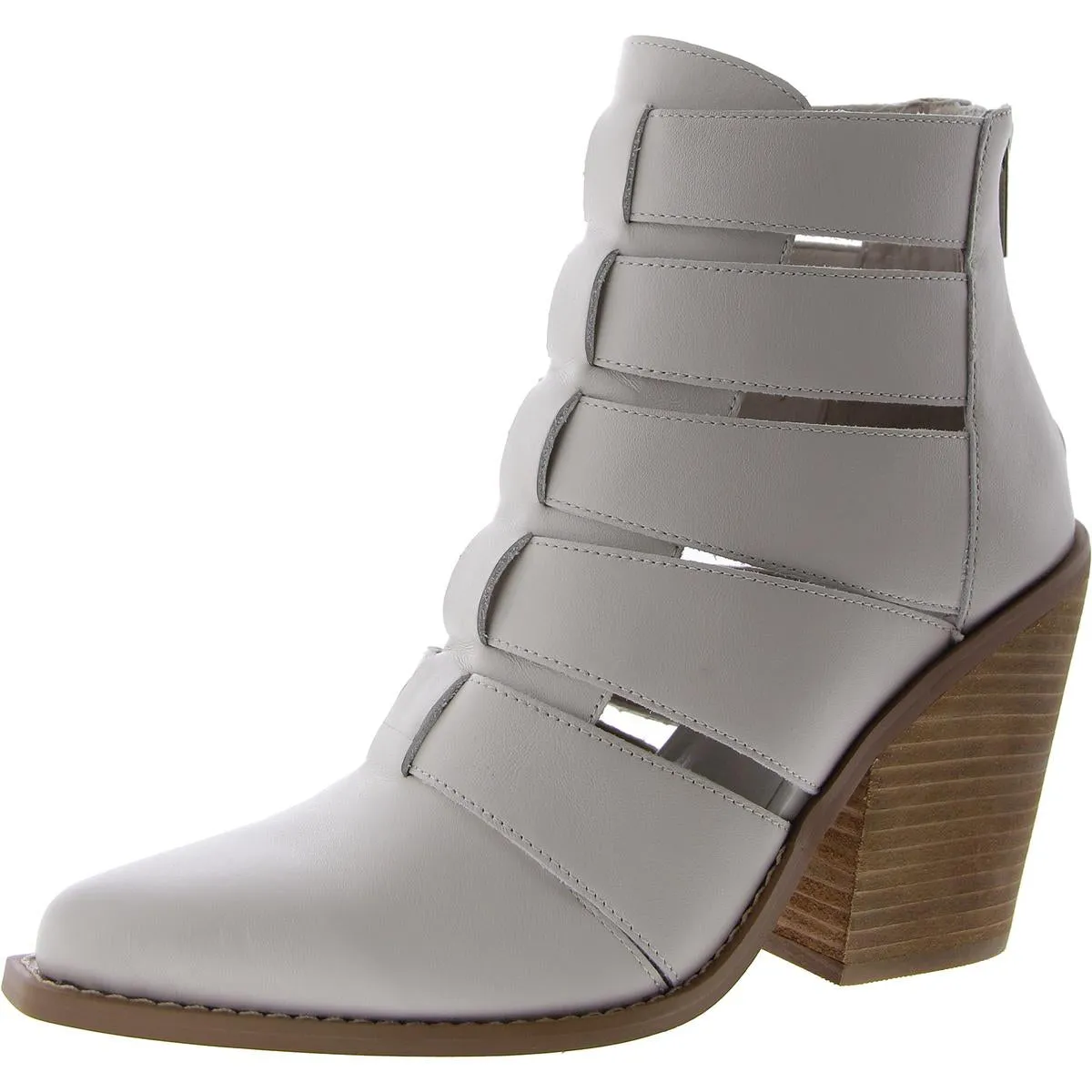 Drifter Womens Leather Cut-Out Ankle Boots