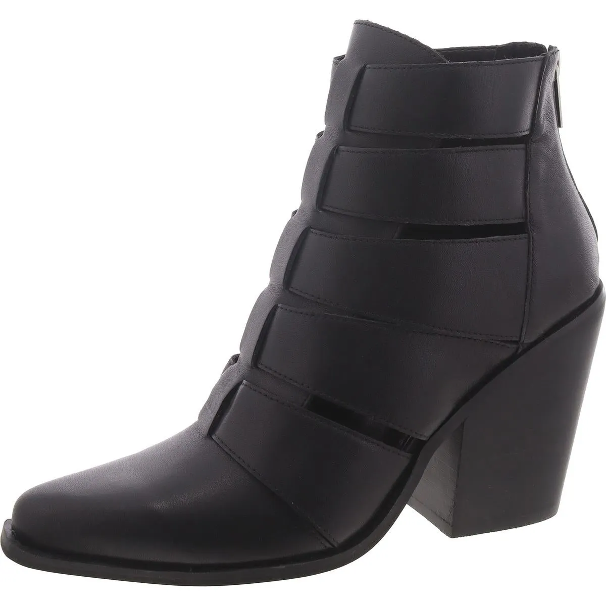 Drifter Womens Leather Cut-Out Ankle Boots