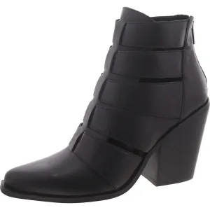 Drifter Womens Leather Cut-Out Ankle Boots
