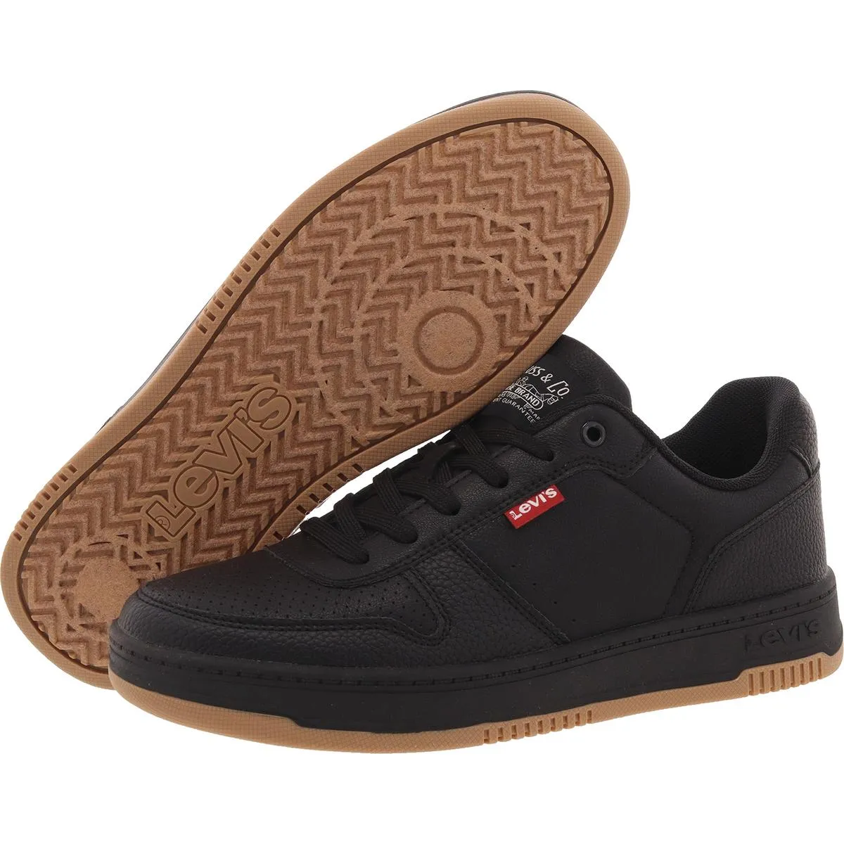 Drive Hi Mens Perforated Faux Leather Casual And Fashion Sneakers