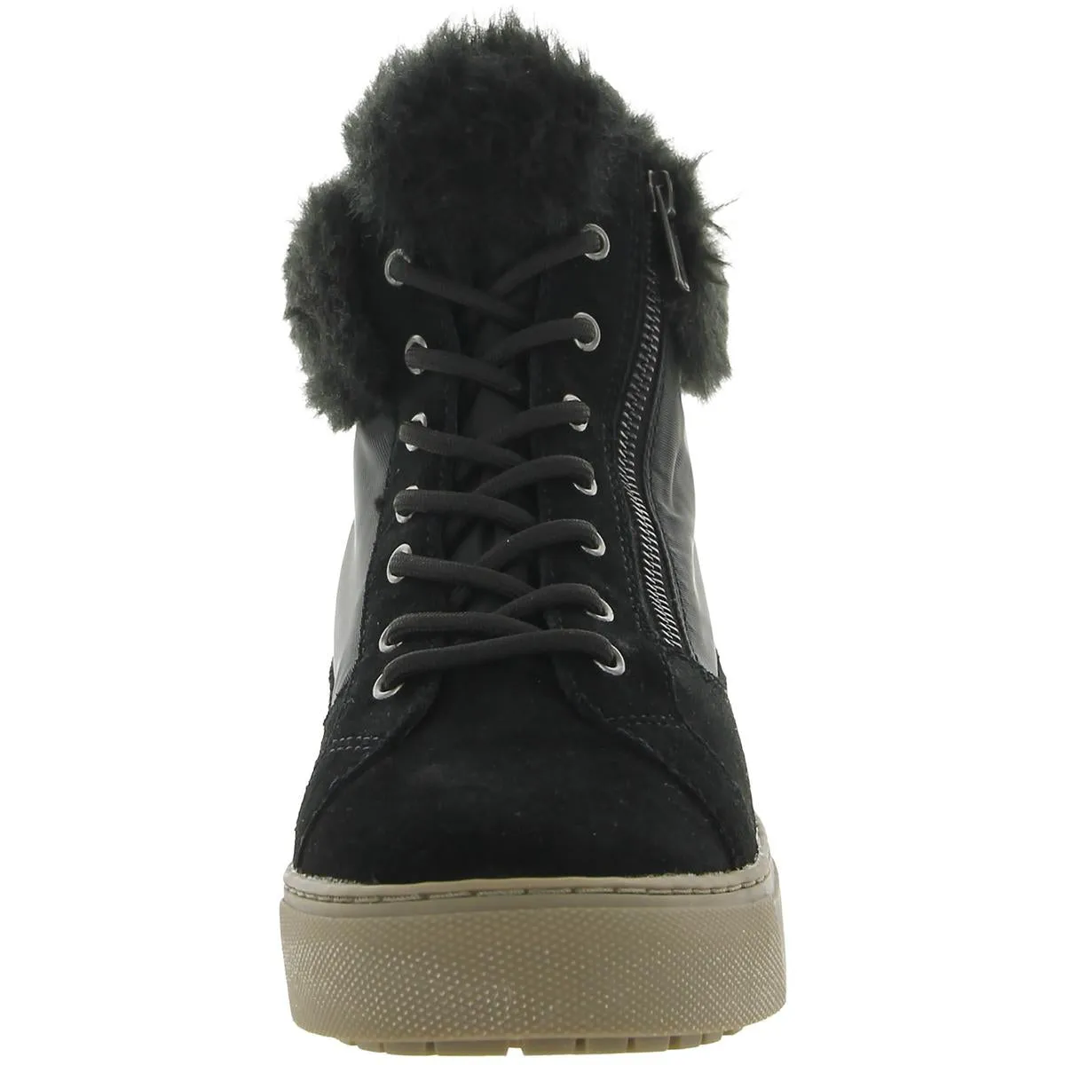 Dubliner Womens Faux Fur Lined Cold Weather Ankle Boots