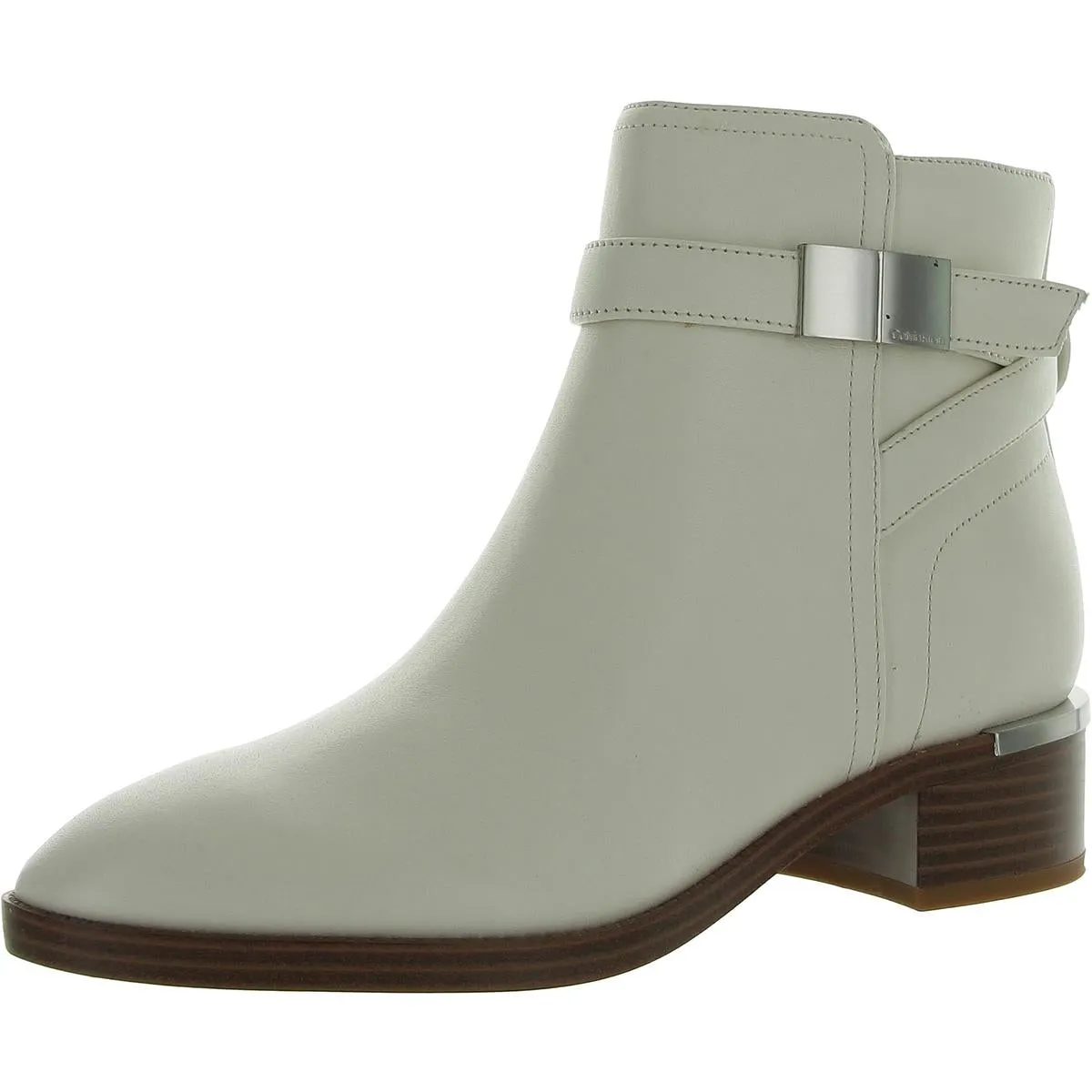 Dwayne Womens Leather Ankle Booties