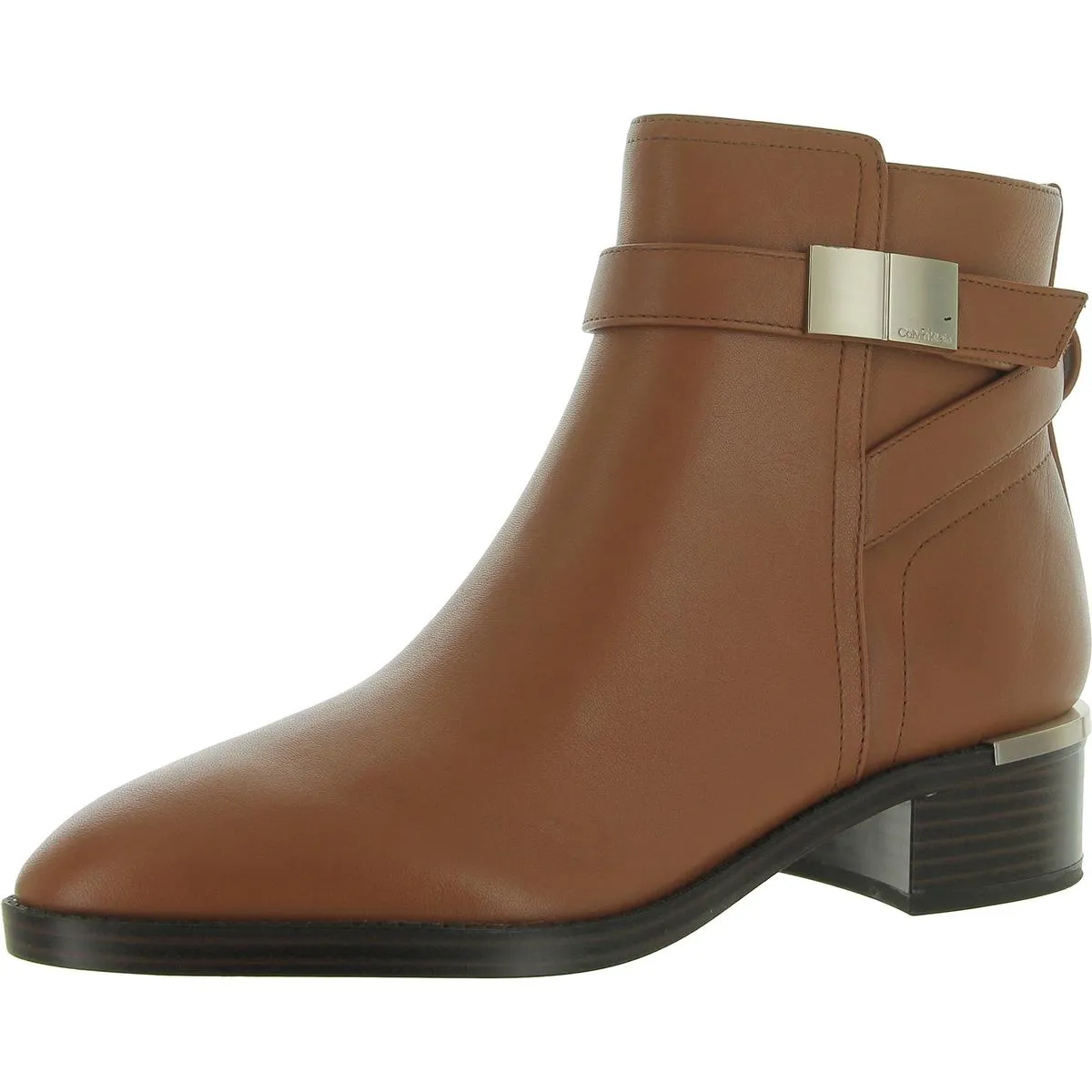 Dwayne Womens Leather Ankle Booties