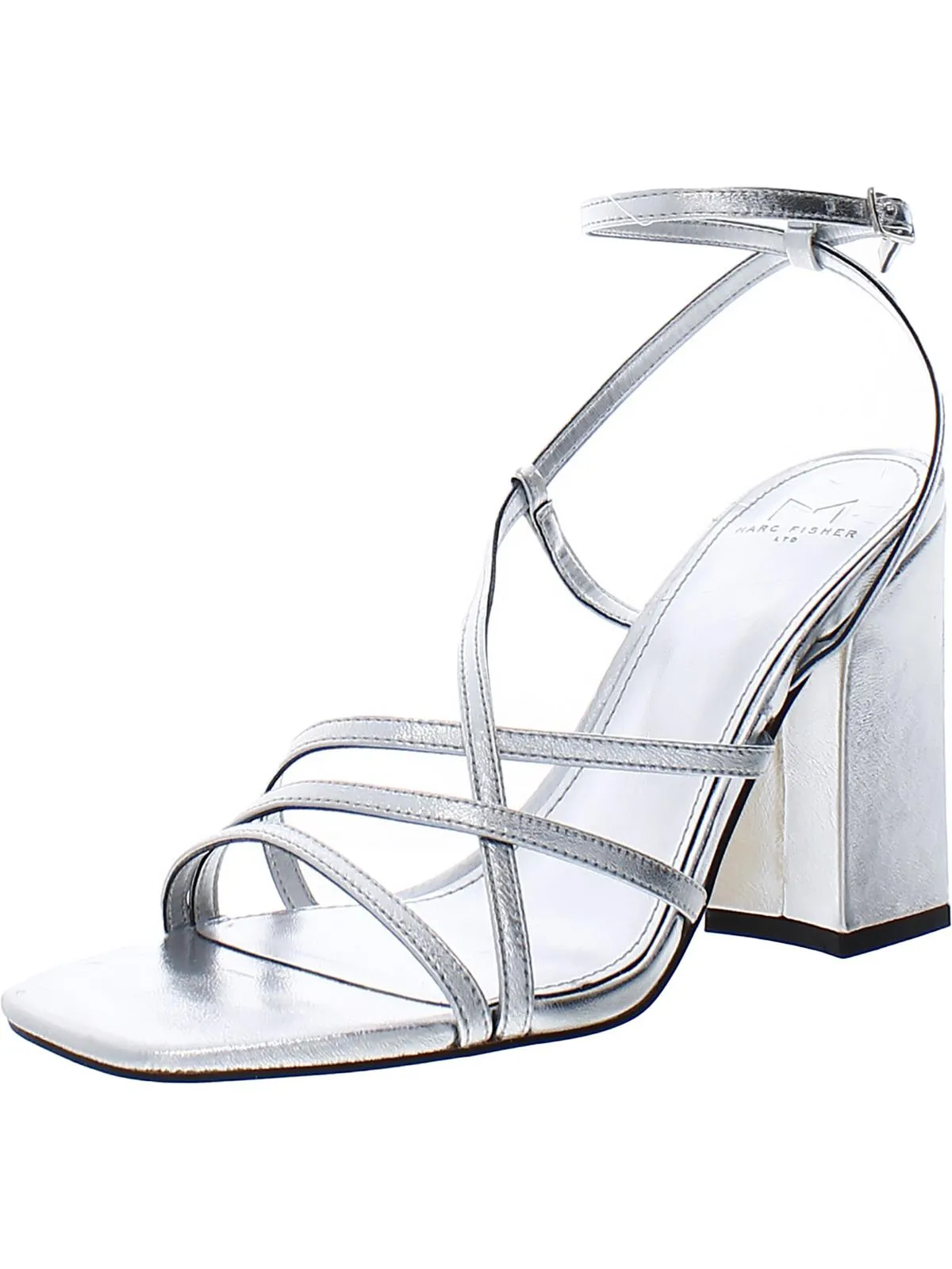Edalyn Womens Strappy Metallic Ankle Strap